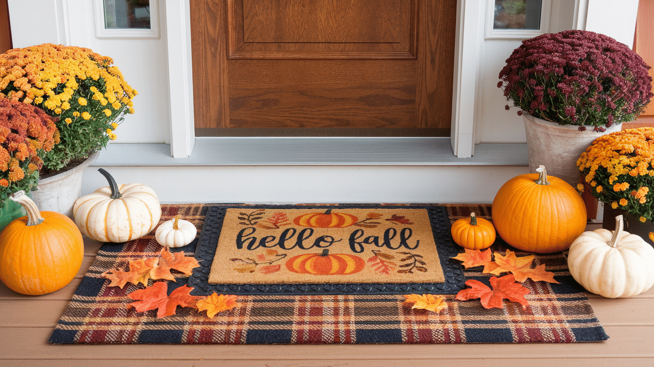 Welcoming Autumn: Small Front Porch Inspirations - The Painted Hinge
