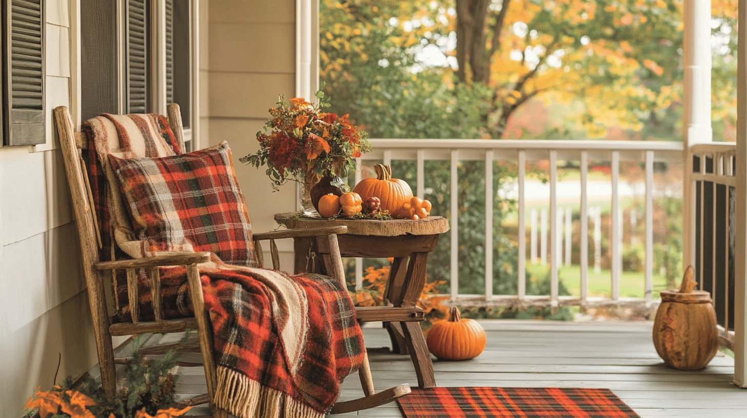 Welcoming Autumn: Small Front Porch Inspirations - The Painted Hinge