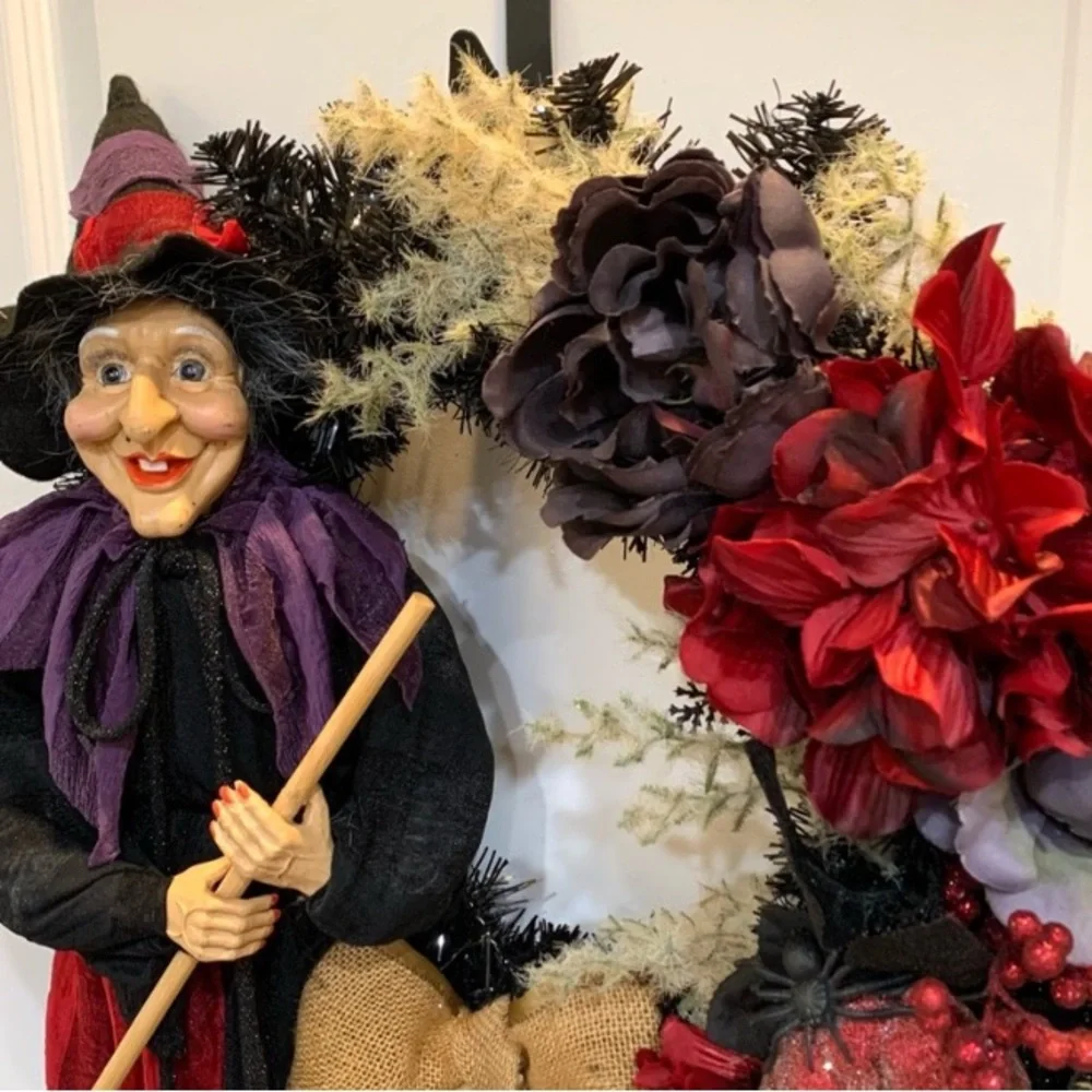 Witch Hat Wreath Floral Witch Wreath