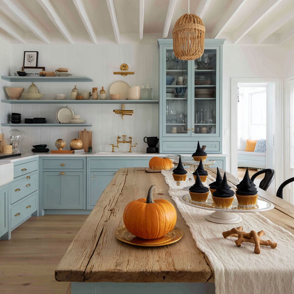 Witchy Kitchen Cabinets Modern Halloween Kitchen Ideas With Subtle Stylish Twists