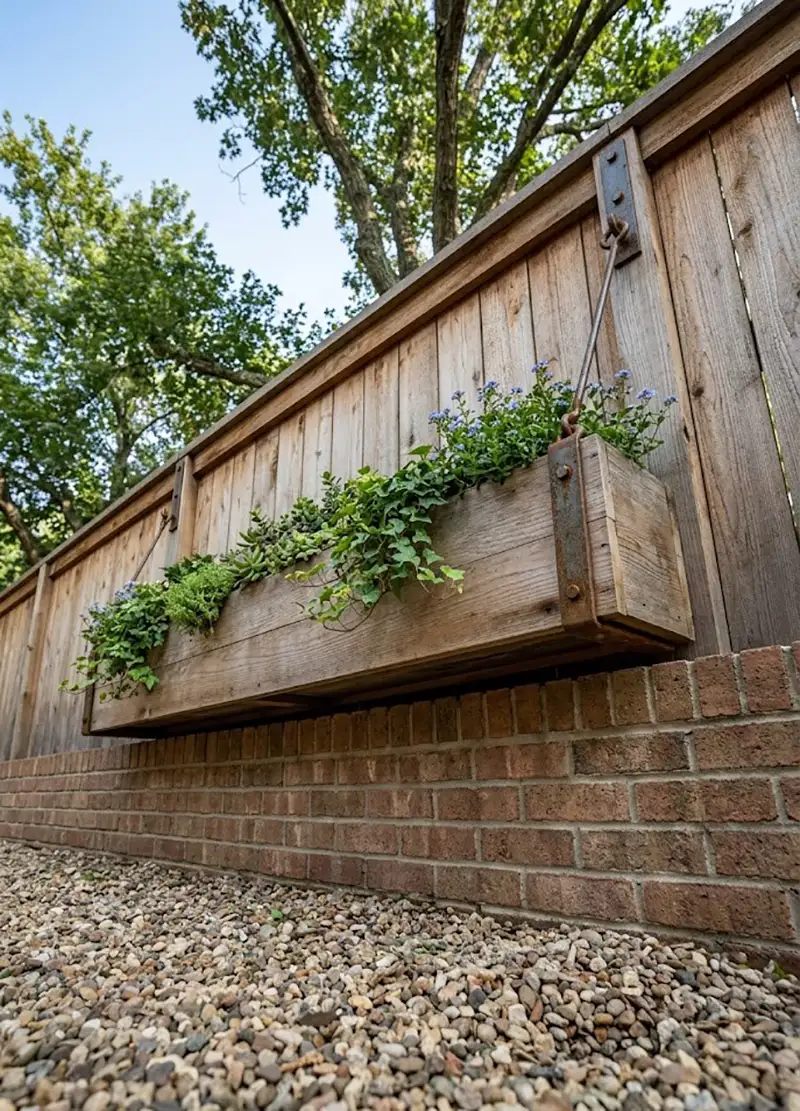 15 Clever Ways to Hide Fence Gaps Using Plants and Planter Boxes