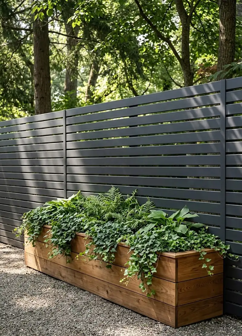 15 Clever Ways to Hide Fence Gaps Using Plants and Planter Boxes