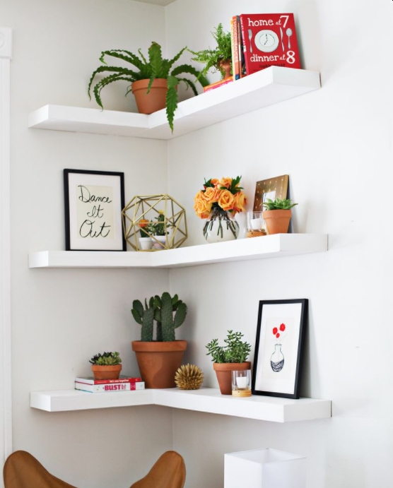 26 Different Styles And Uses For DIY Floating Shelves