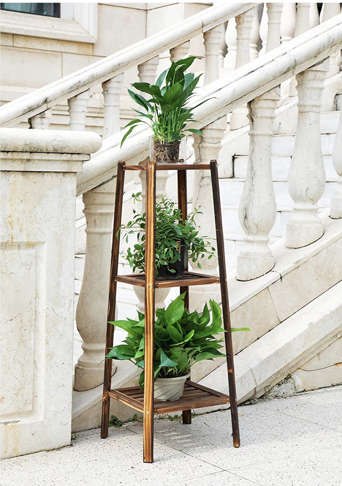 3 Tier Plant Stand for Indoor Plants Outdoor Tall Multi-Tiered Plant Shelf for Multiple Plants Flower Pot Holder Wood Planter Display Shelving for Sale in Brooklyn, NY - OfferUp