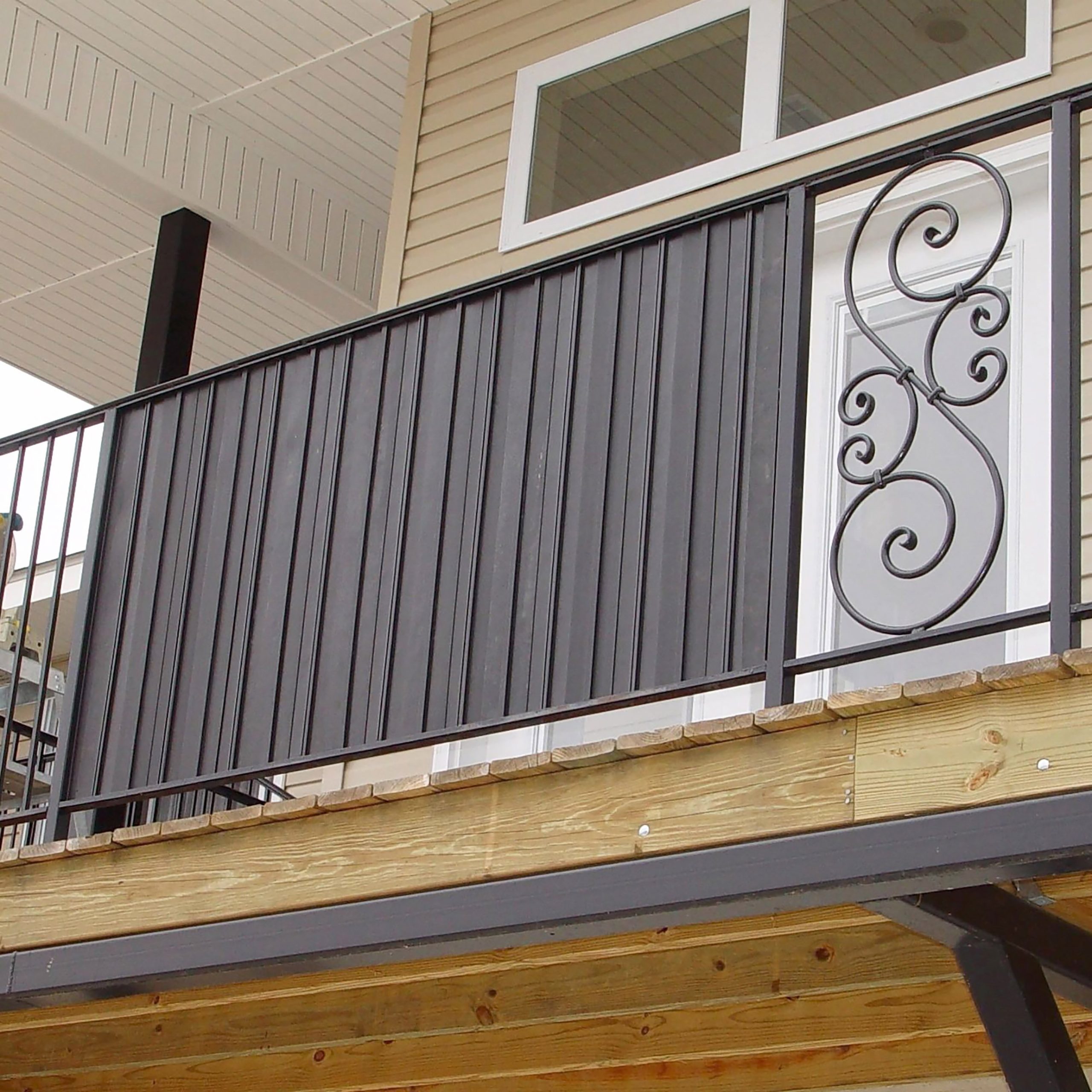 4' Ornamental Aluminum Fence Privacy Slat | 25-Slat Kit for 5/8' Sq. Pickets | Privacy Slat King