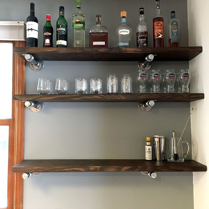 40+ Floating Shelf Ideas Built With Industrial Pipe | Simplified Building