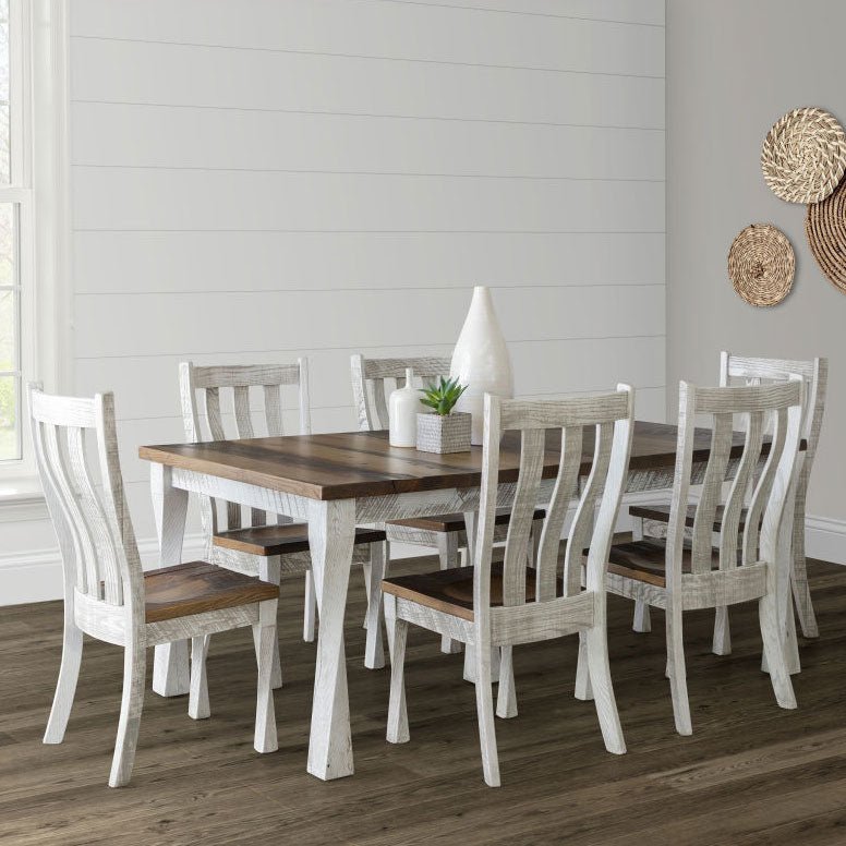 Amish Wynnfield Reclaimed Wood Farm Dining Table