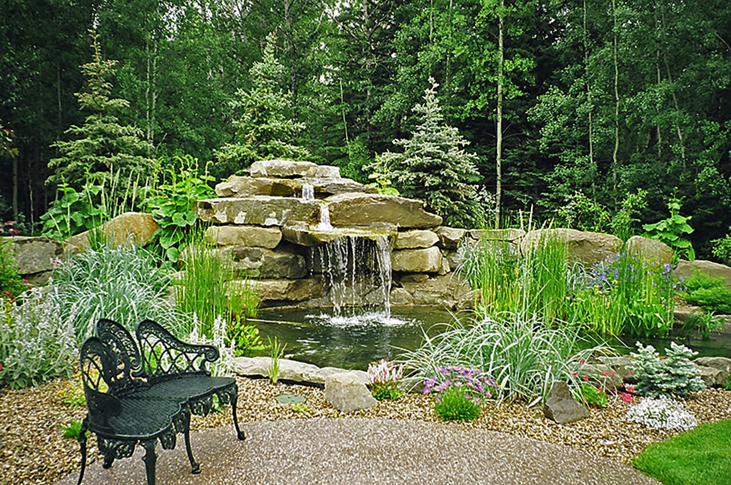 Backyard Ponds & Waterfalls Photos - The Landscape Artist - Calgary