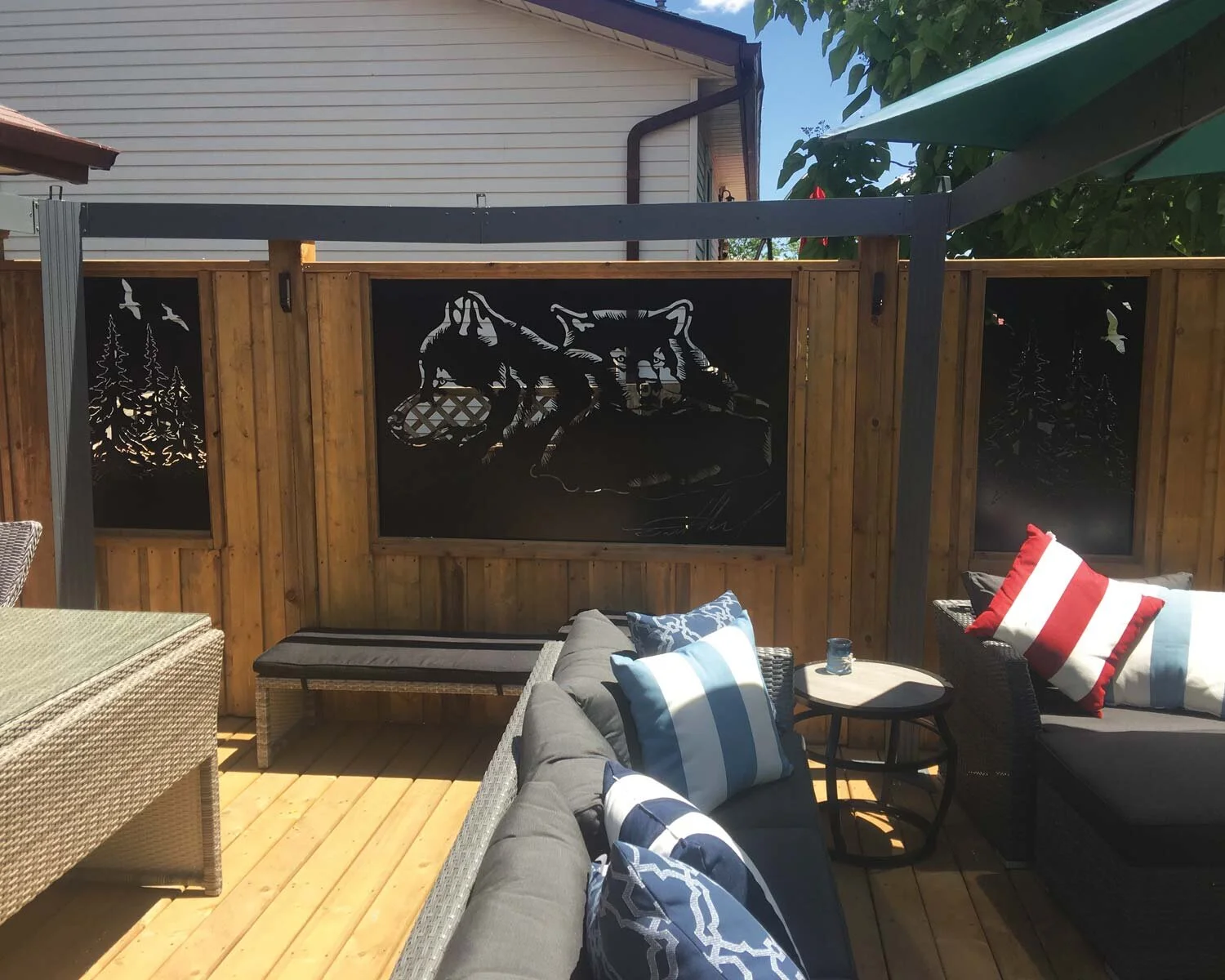 Backyard Privacy - Decks with Privacy Fences — Citywide Fences and Decks