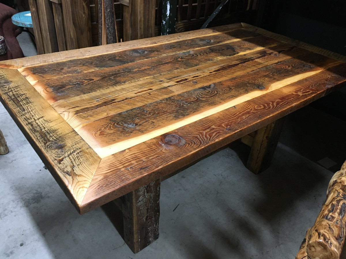 Barn Wood Dining Table – Wild West Rustic Furniture