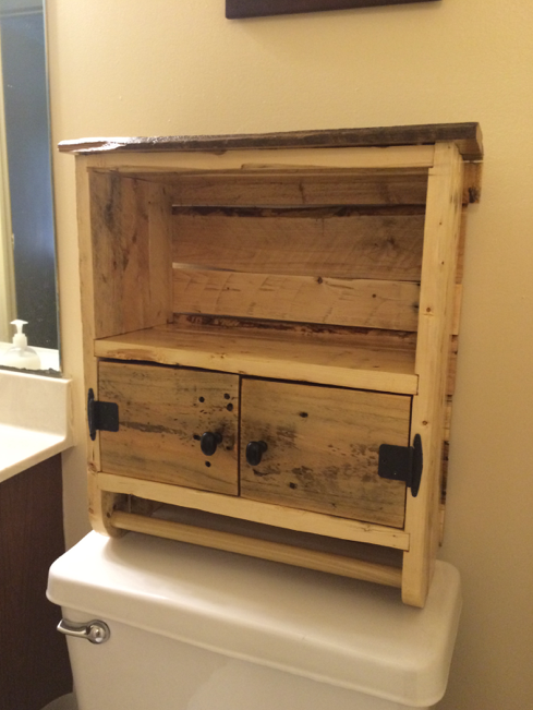 Bathroom Cabinet from Pallet Wood - woodworking post - Imgur