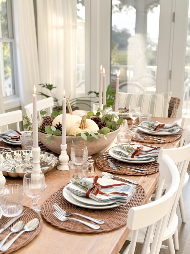 Best Ideas to Create a Coastal Thanksgiving Table - CASS Design Co.