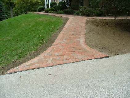 Brick Walk Examples and Descriptions - Newtown Square PA from Robert J. Kleinberg Landscape Design
