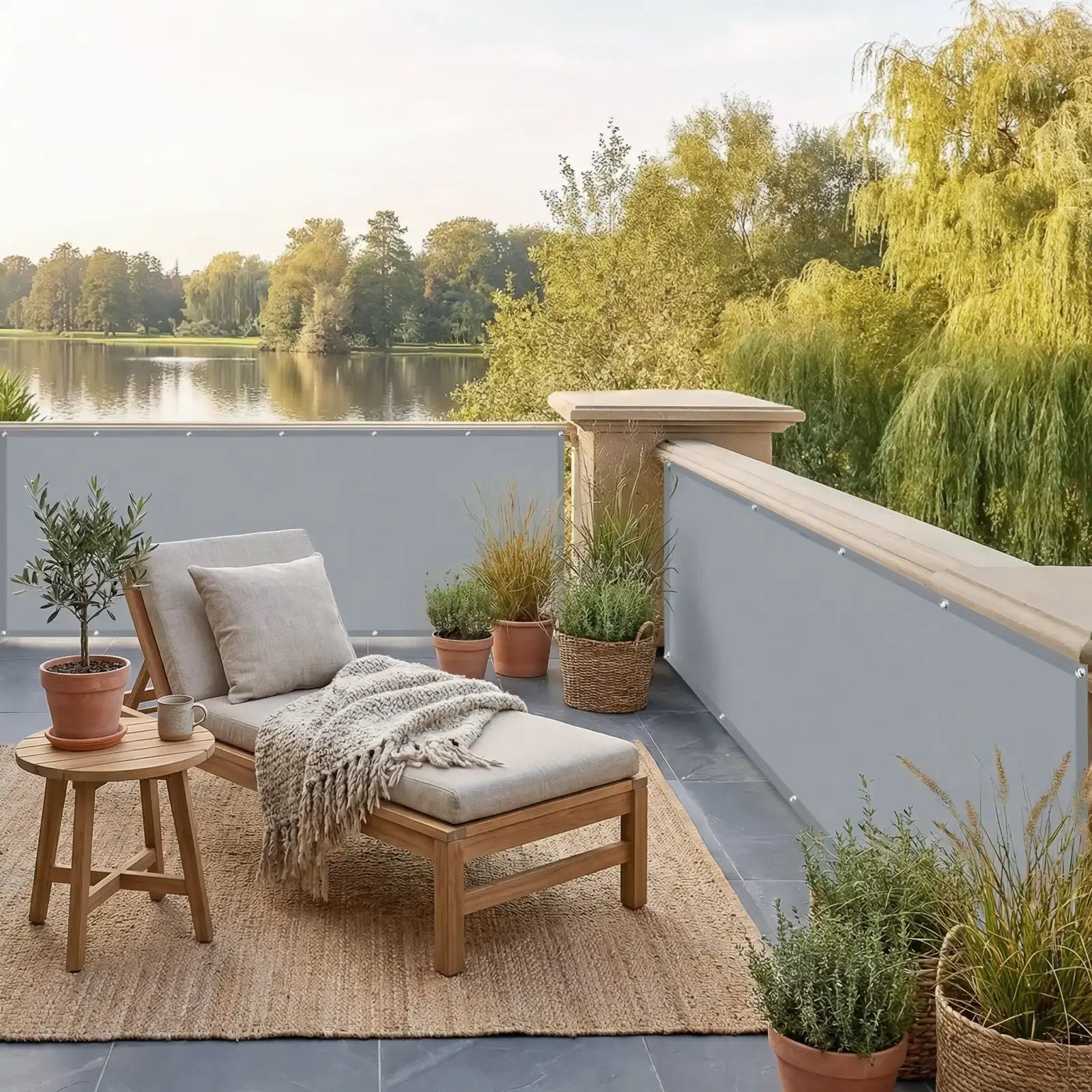 Brown Balcony Privacy Screen - Reclaim Your Outdoor Space – Sunny Garden Market