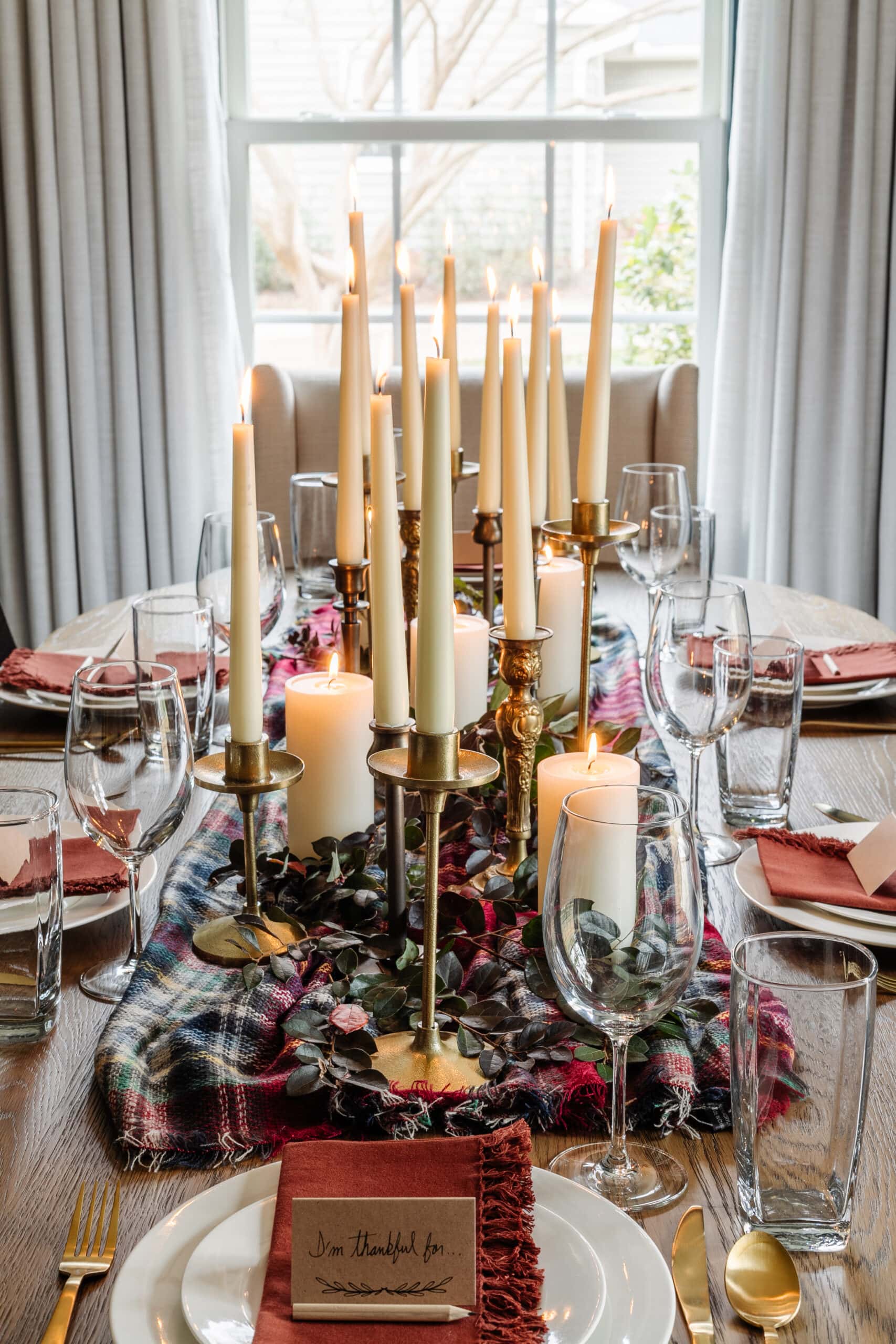 Cheap DIY Thanksgiving Centerpiece Idea With Common Thrifted Finds - Bless'er House