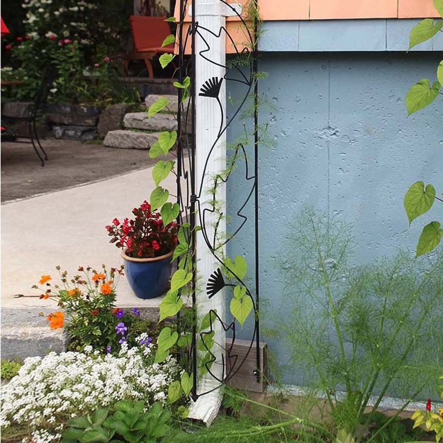 climber plant trellis Achla Designs Downspout Trellis