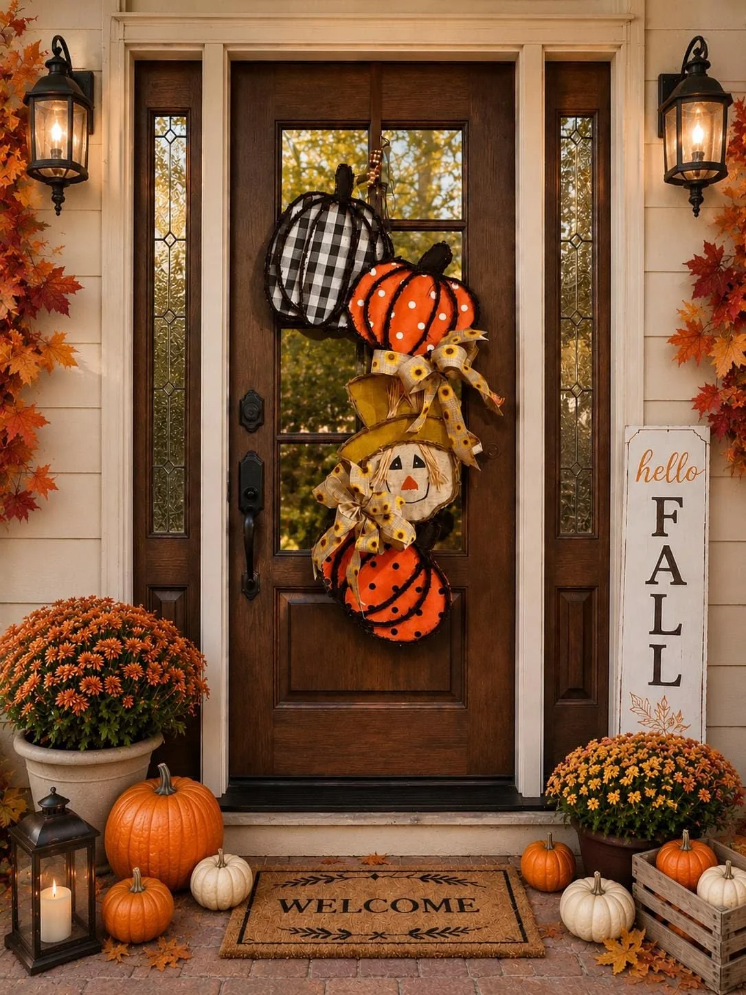 Cozy Fall Front Porch Decorating Ideas That Instantly Upgrade Your Home's Curb Appeal | Dehome
