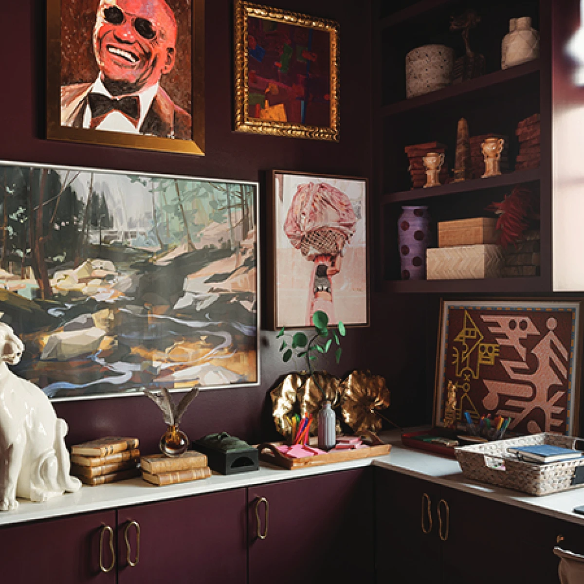 Dark Academia Interior Design: 10 Trends with Bronze Hardware