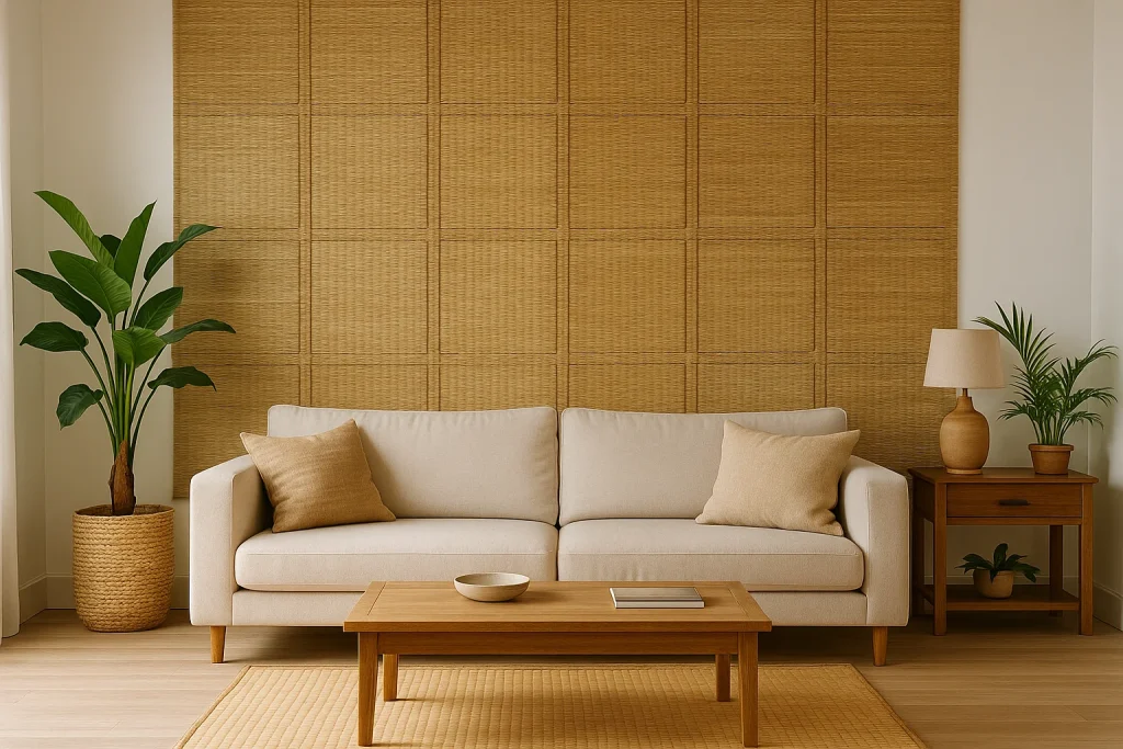 Decor Ideas: Using Grass & Bamboo Mats as Wall Panels – Bhumikart