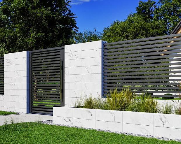 Designer concrete block fence - the most modern system on the market! - Bruk-Bet