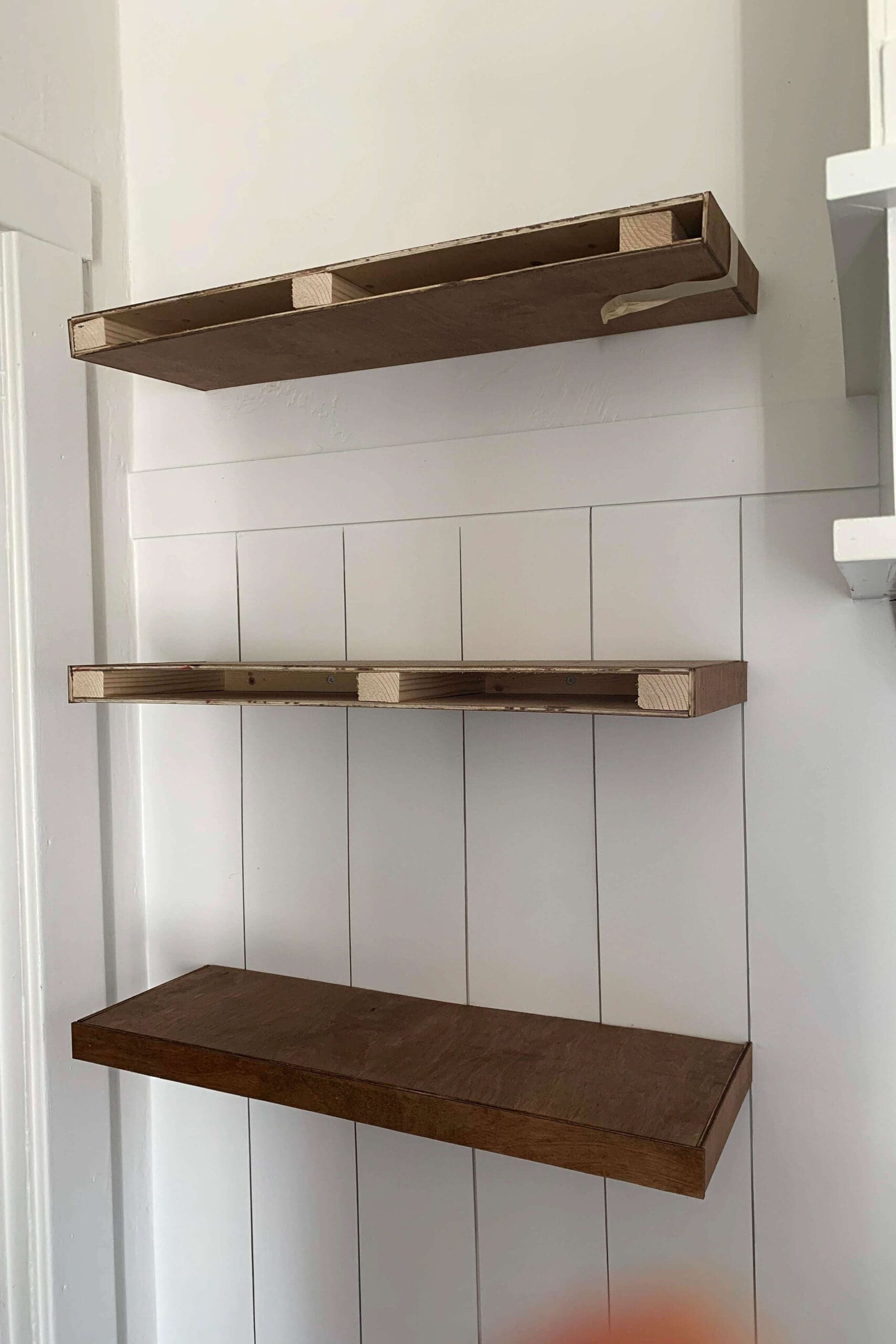 DIY Floating Shelves for the Kitchen (No Brackets!) | Crystel Montenegro Home