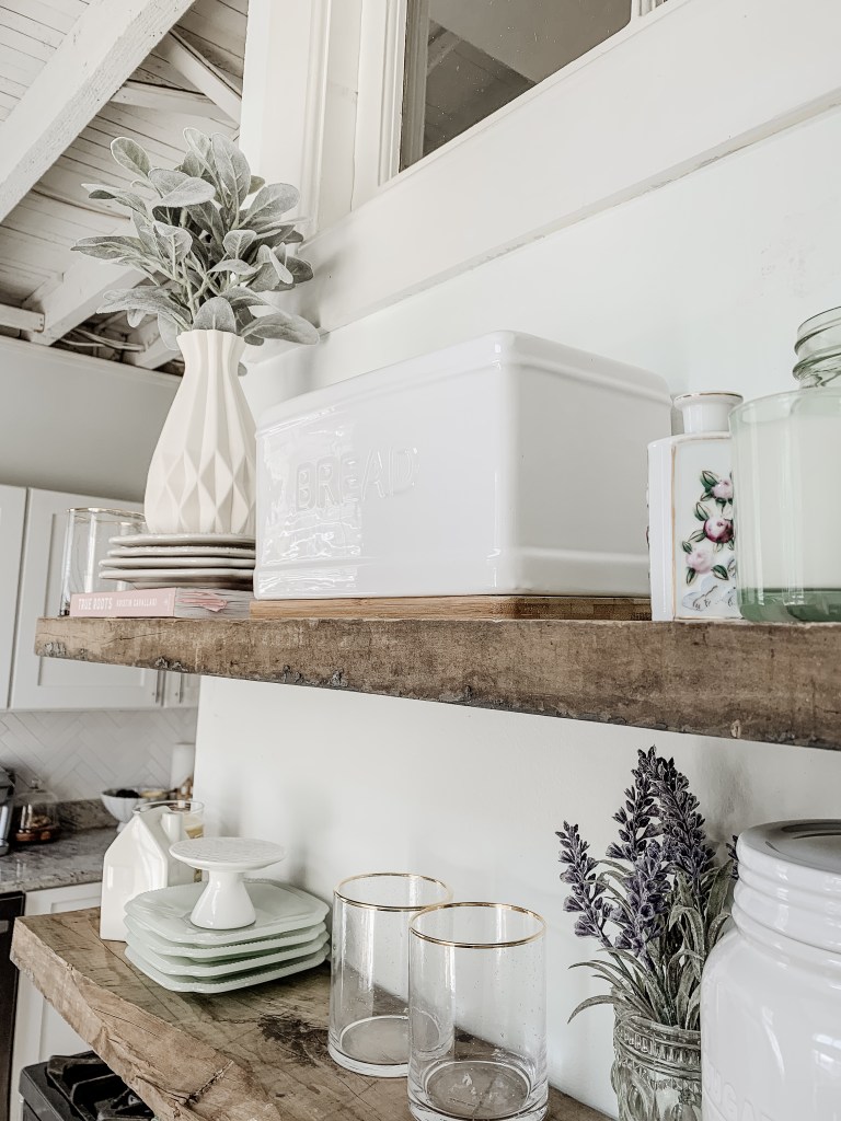 DIY Kitchen Floating Shelves + Functional Styling – Meg Leonard | Design & Lifestyle Co.