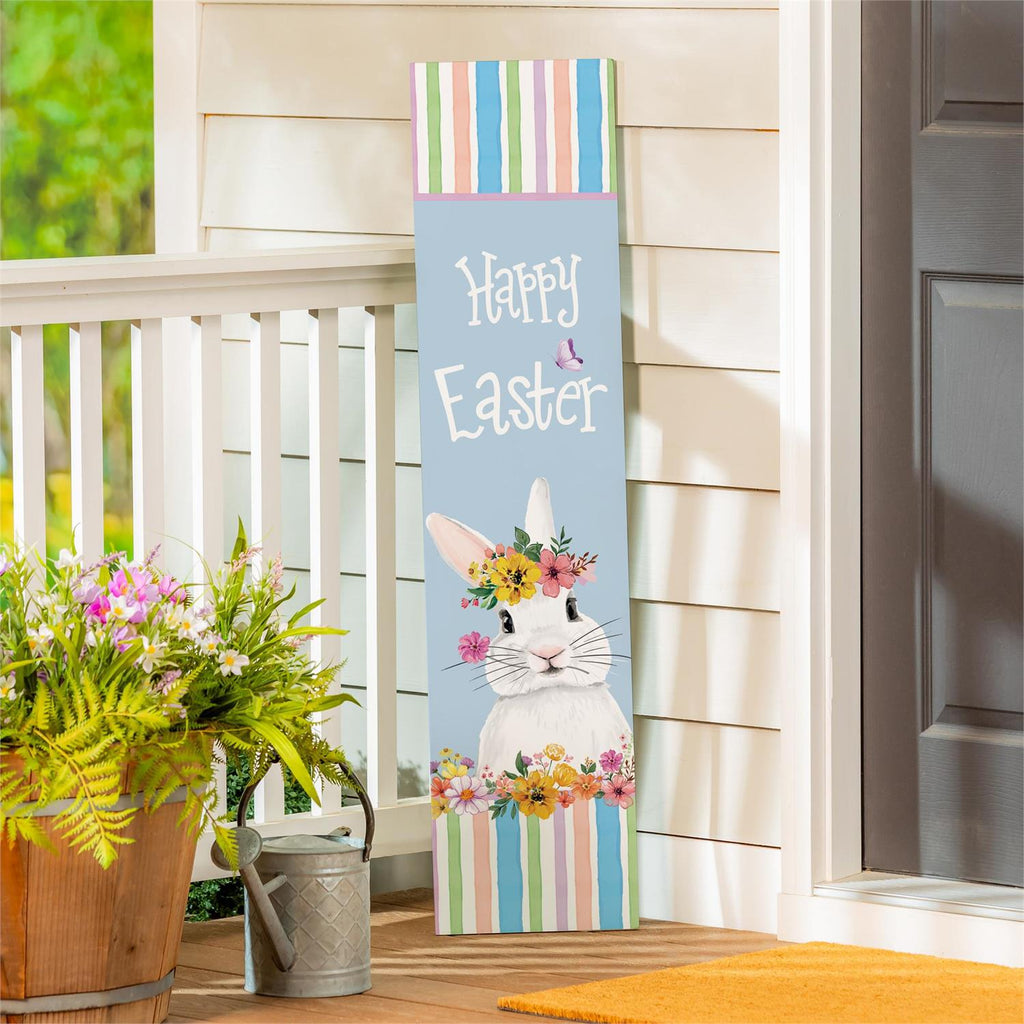 Easter Porch Fraser Hill Farm HAPPY EASTER Porch Leaner Sign W/Battery-Operated LED Lights, Festive