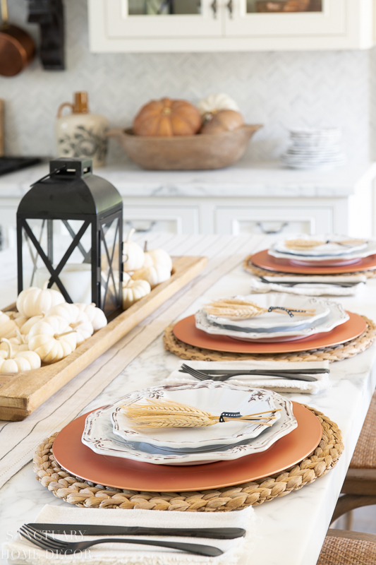 Easy and Casual Fall Harvest Table Setting - Sanctuary Home Decor