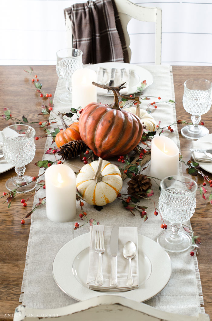 Elegant Thanksgiving Tablescapes Table Decor For Thanksgiving Dinner Setting A Simple Thanksgiving Table Anderson Grant