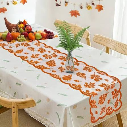 Fall Harvest Table Fall Dinner Table Ideas RioGree Fall Table Runner Fall Decor Thanksgiving India Ubuy