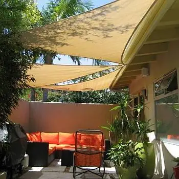 Gallery of Images of Shade Sail Projects for Design Layout Ideas
