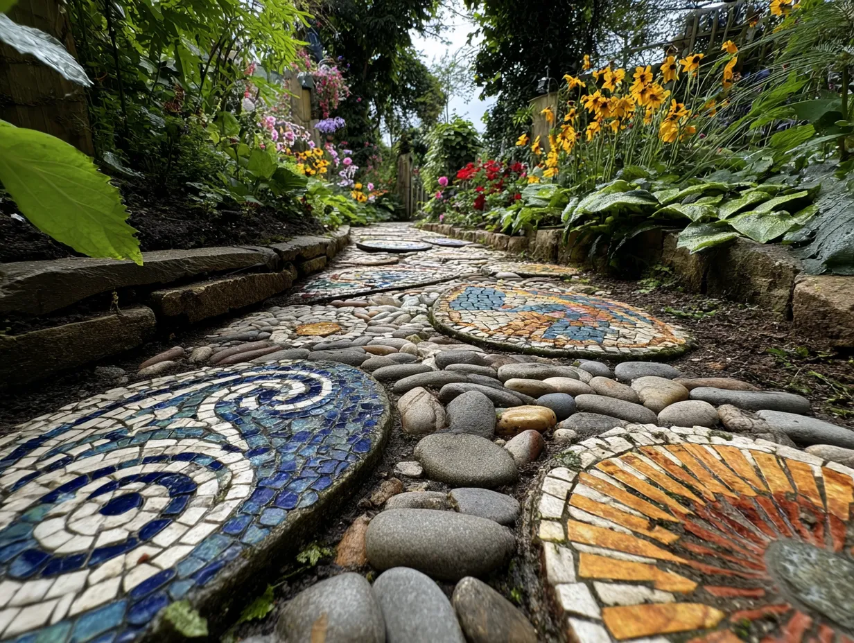 Garden Paths: Mosaic Stepping Stone Ideas! 🌿🚶♀️