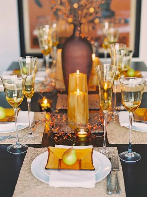 Glittering Fall Table Setting and Centerpiece Ideas | HGTV