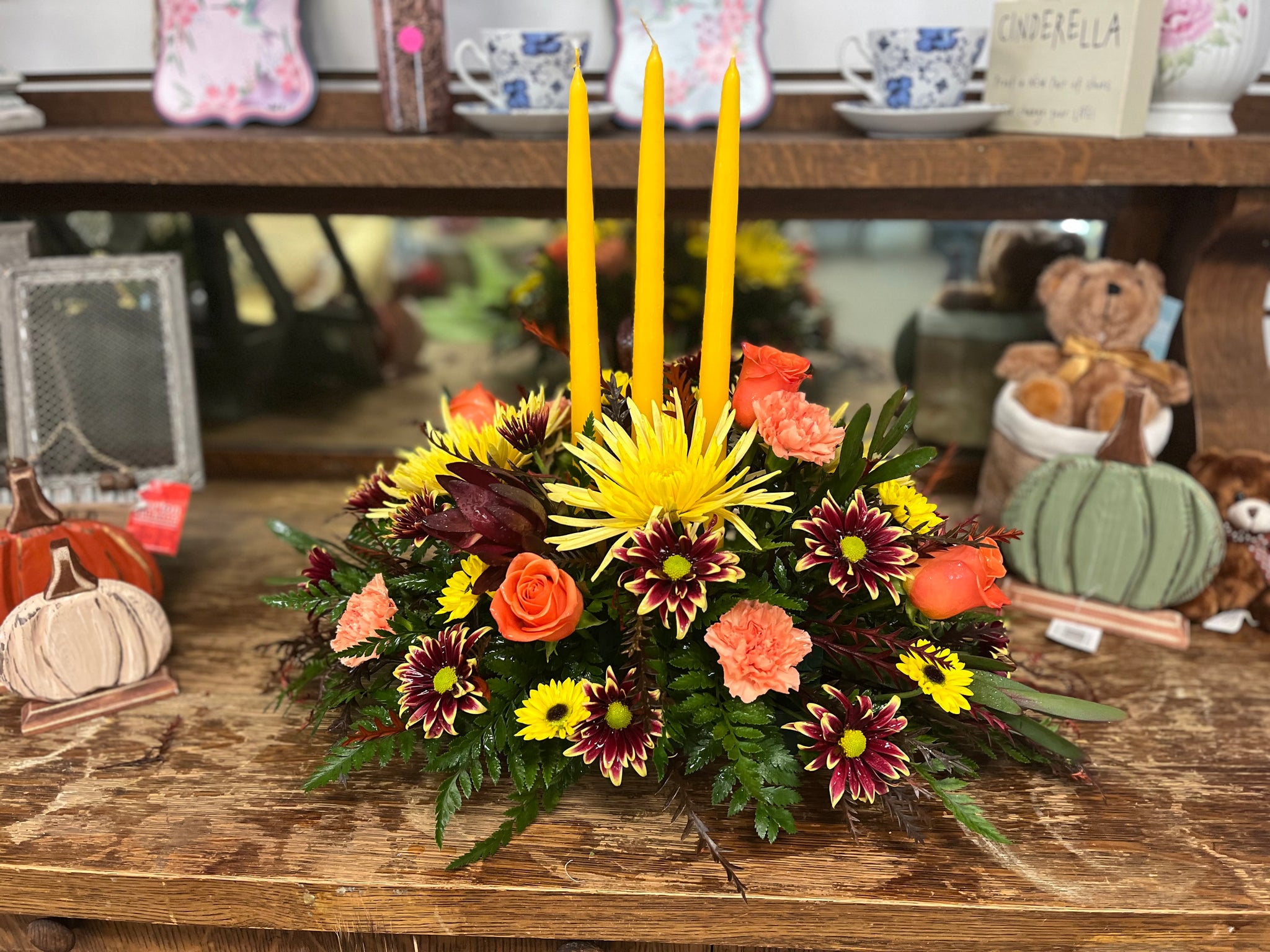 Harvest Table Centerpiece – Kings Flowers