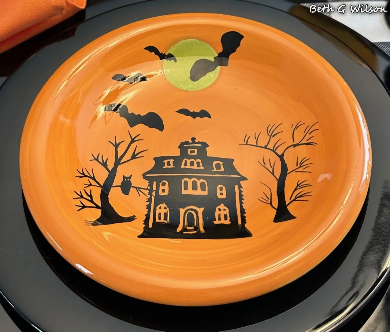 Haunted Houses on a Halloween Tablescape — Whispers of the Heart
