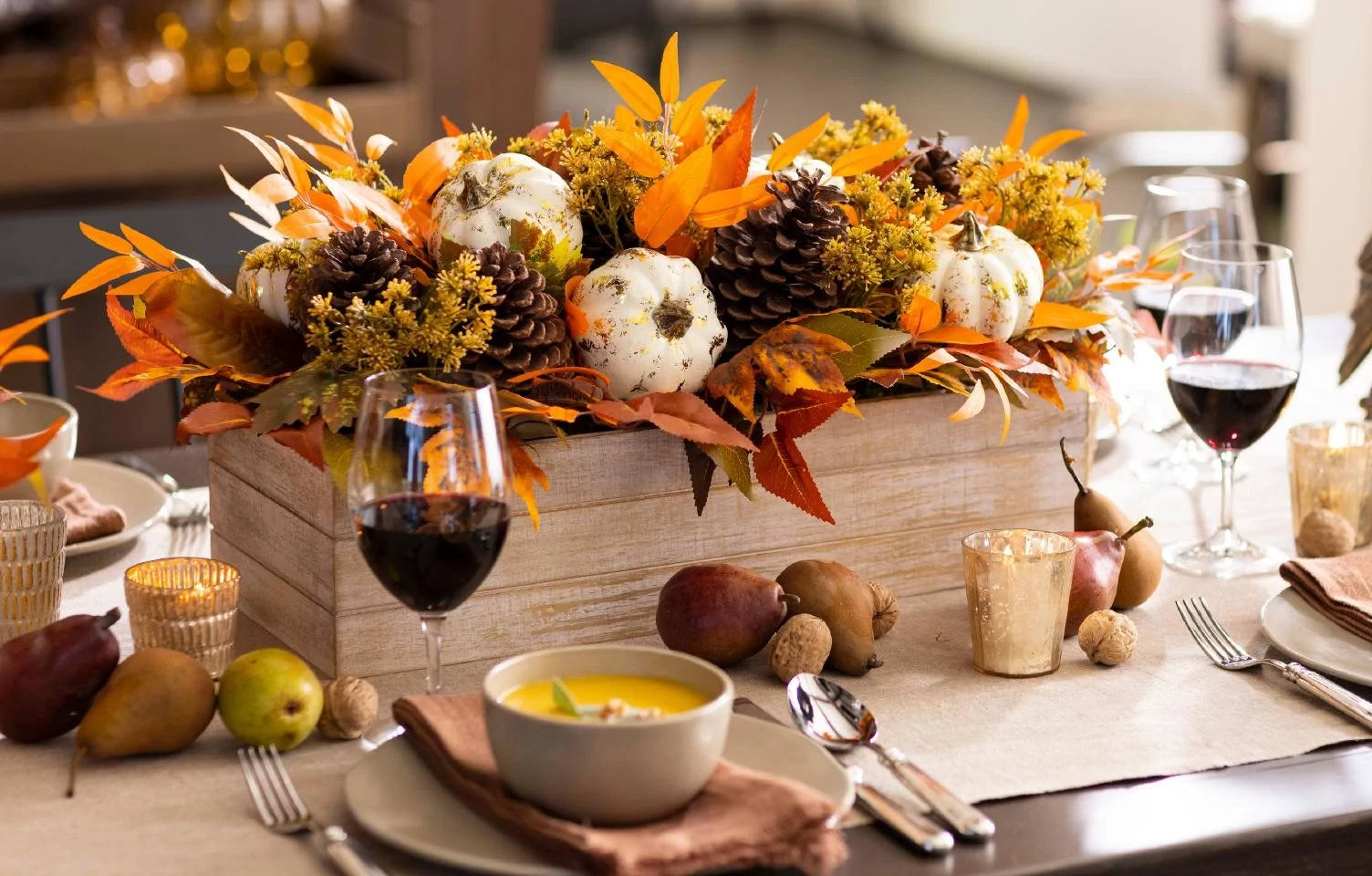 Kitchen Table Fall Dining Table Decor Ideas Thanksgiving Table Décor Ideas Balsam Hill