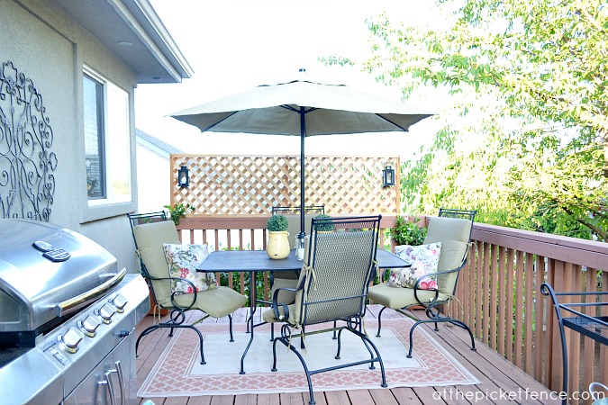 Lattice turned Deck Privacy Screen