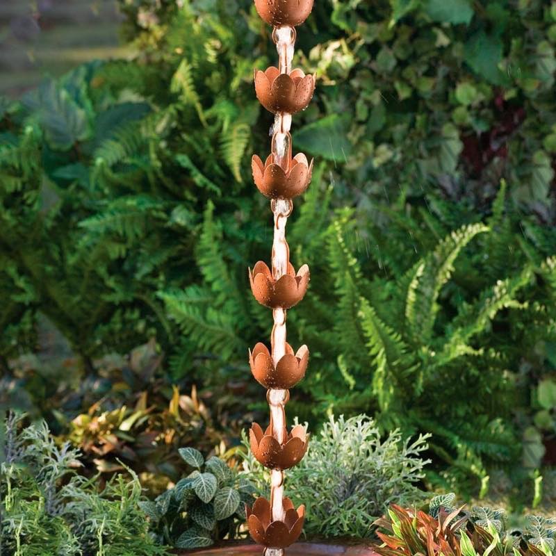 Lily Cups Rain Chain