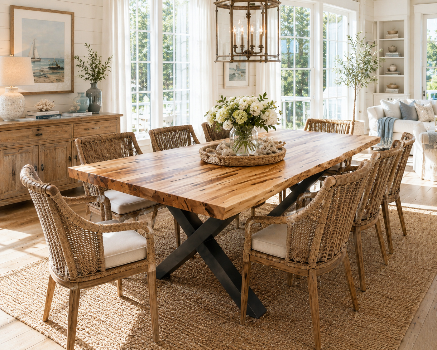 Live Edge Wormy Maple Table | Solid Wood Custom Made Table | Modern Fa – Barn to Table Rustics