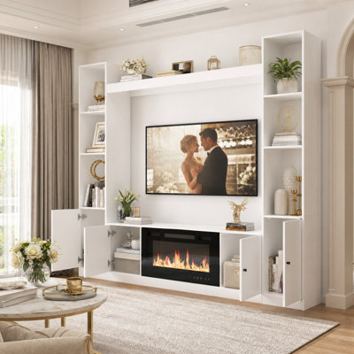 Loon Peak Kahne Entertainment Centre for TVs up to 60' with Electric Fireplace Included & Reviews - Wayfair Canada