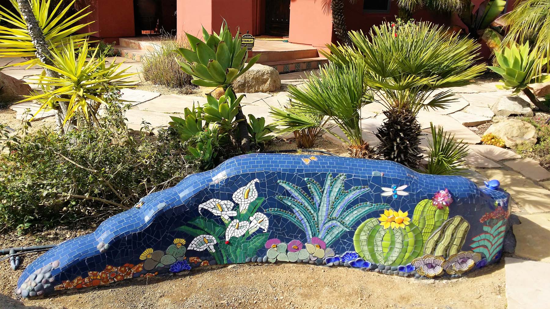 Mosaic Garden Art – Passiflora Mosaics – Fred & Donnell Pasion