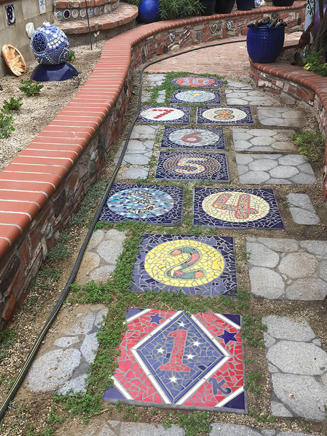Mosaic Stepping Stone Path | How To Mosaic Blog