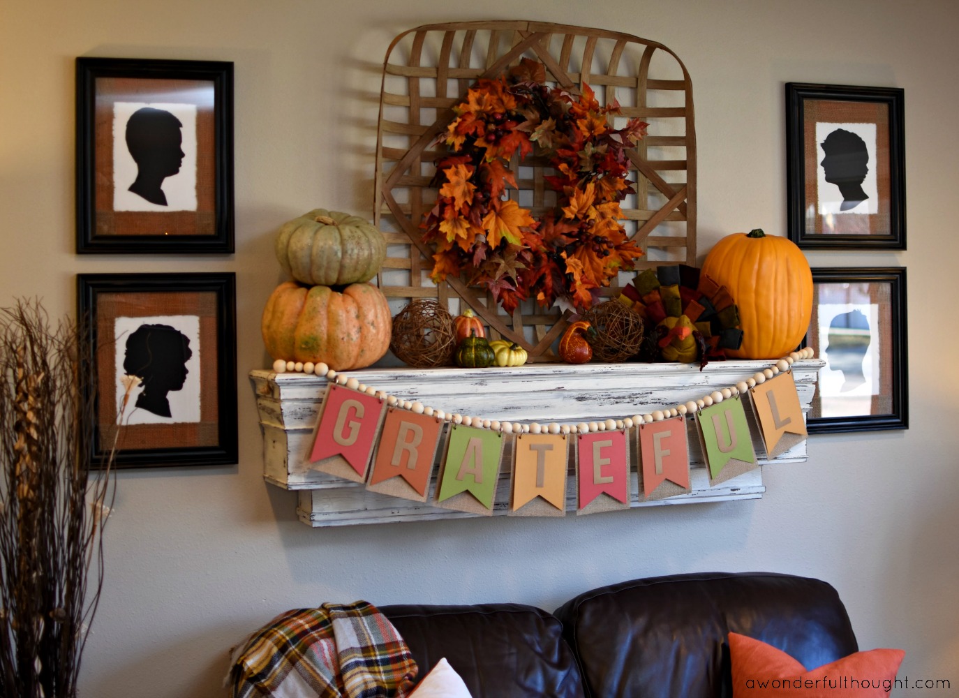 Our Thanksgiving Mantel - A Wonderful Thought