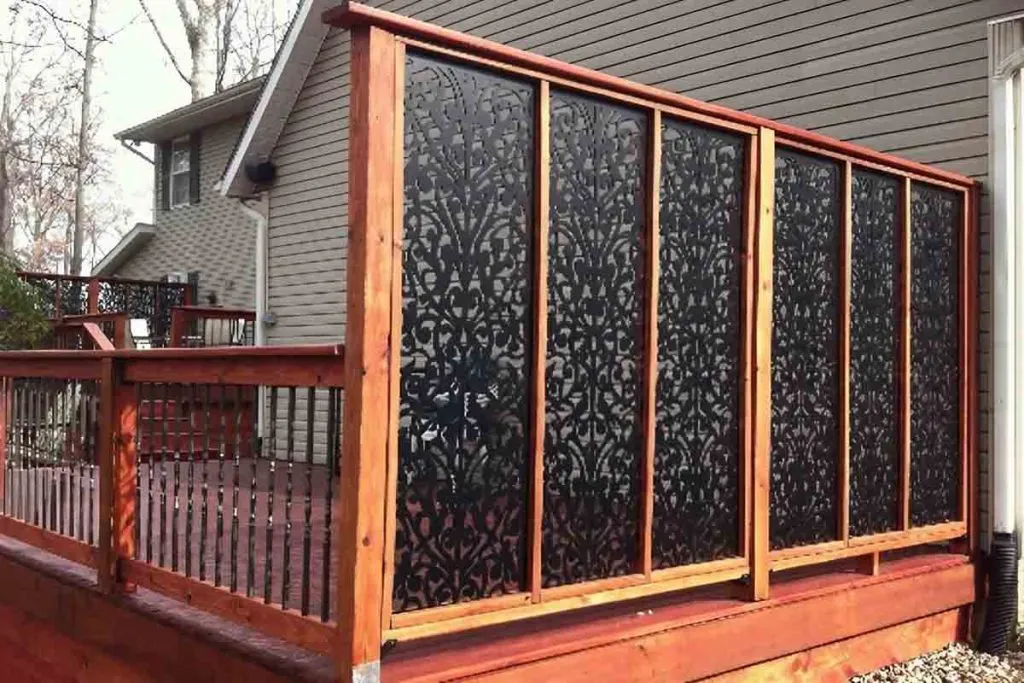 Outdoor Decorative Metal Privacy Screen Panels for Decks & Patio | TBK Metal