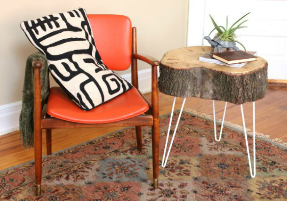 Over on eHow: Rustic Tree Stump Side Tables | 17 Apart