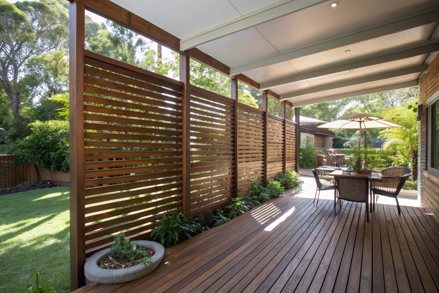 Privacy Screen Installation Ipswich | Slatted & Louvred