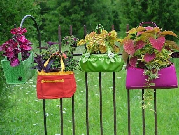 Repurposed Outdoor Container Gardens and Garden Art | Upcycled Planter Pots | HGTV