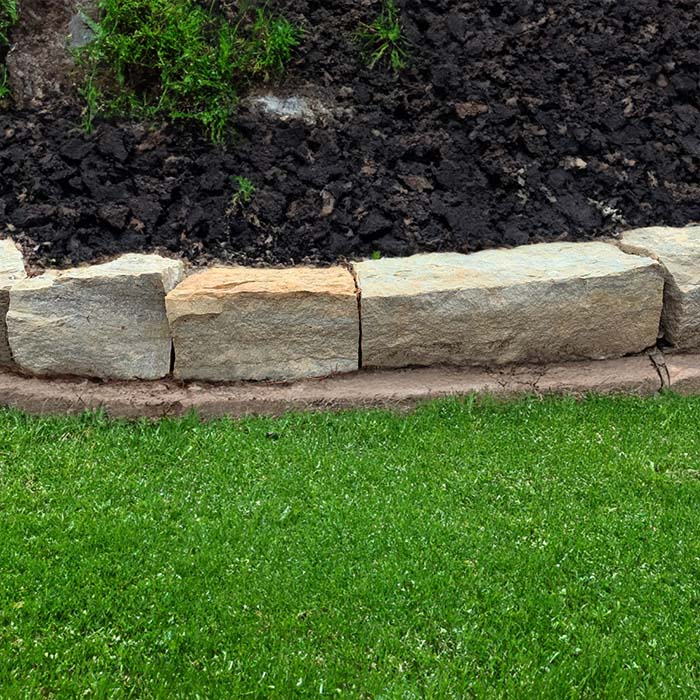 Rustic Bluff 5' Edging – Landscaping Stone | Columbus Ohio - Mr. Mulch