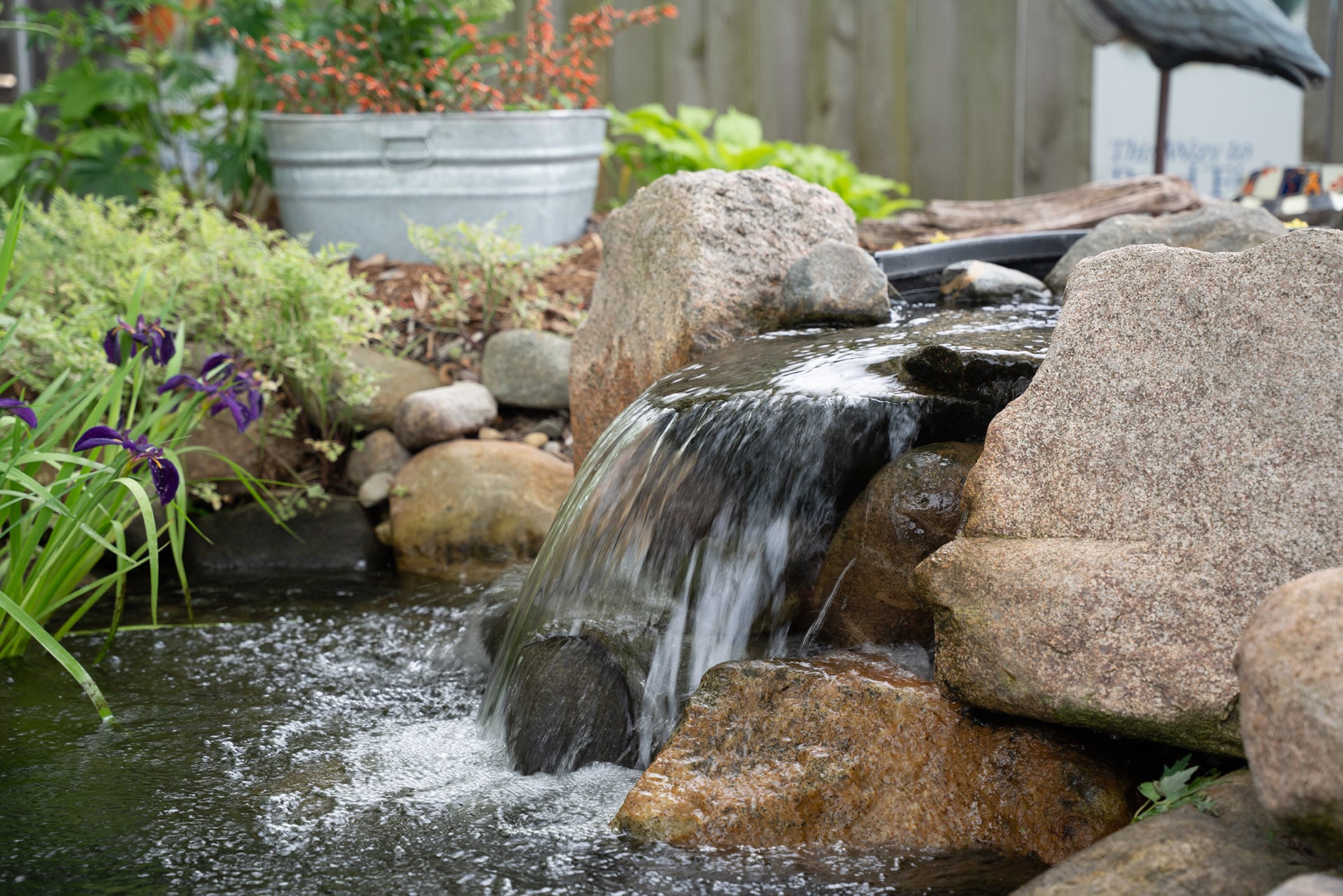 See Examples of Our Backyard Ponds and Waterfalls at Our Outdoor Showplace