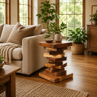 Sellers Handmade Rustic End Tables , Alpen Home Modern Sale Tree Stump Table Solid Natural